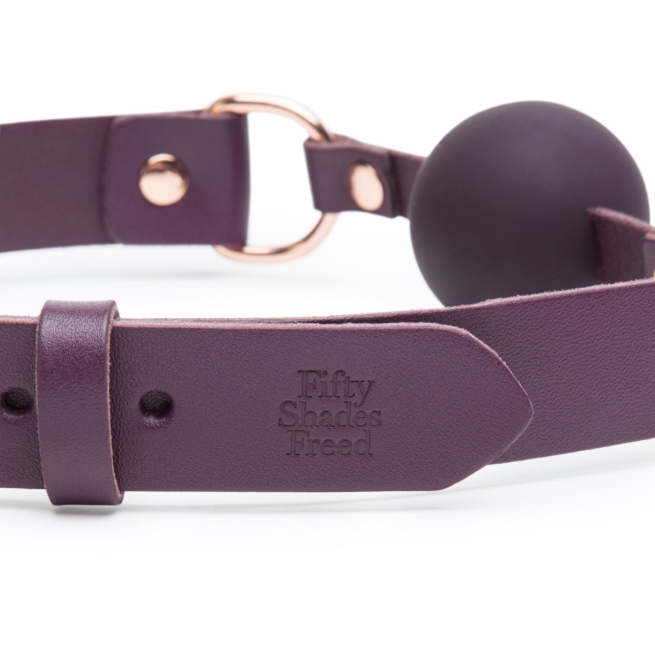 Fifty Shades Freed Cherished Collection Leather Ball Gag 3