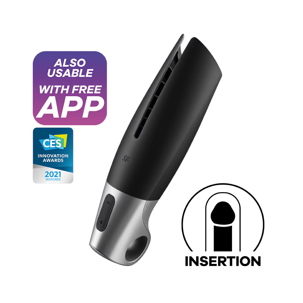 Satisfyer Power Masturbator in Black 4