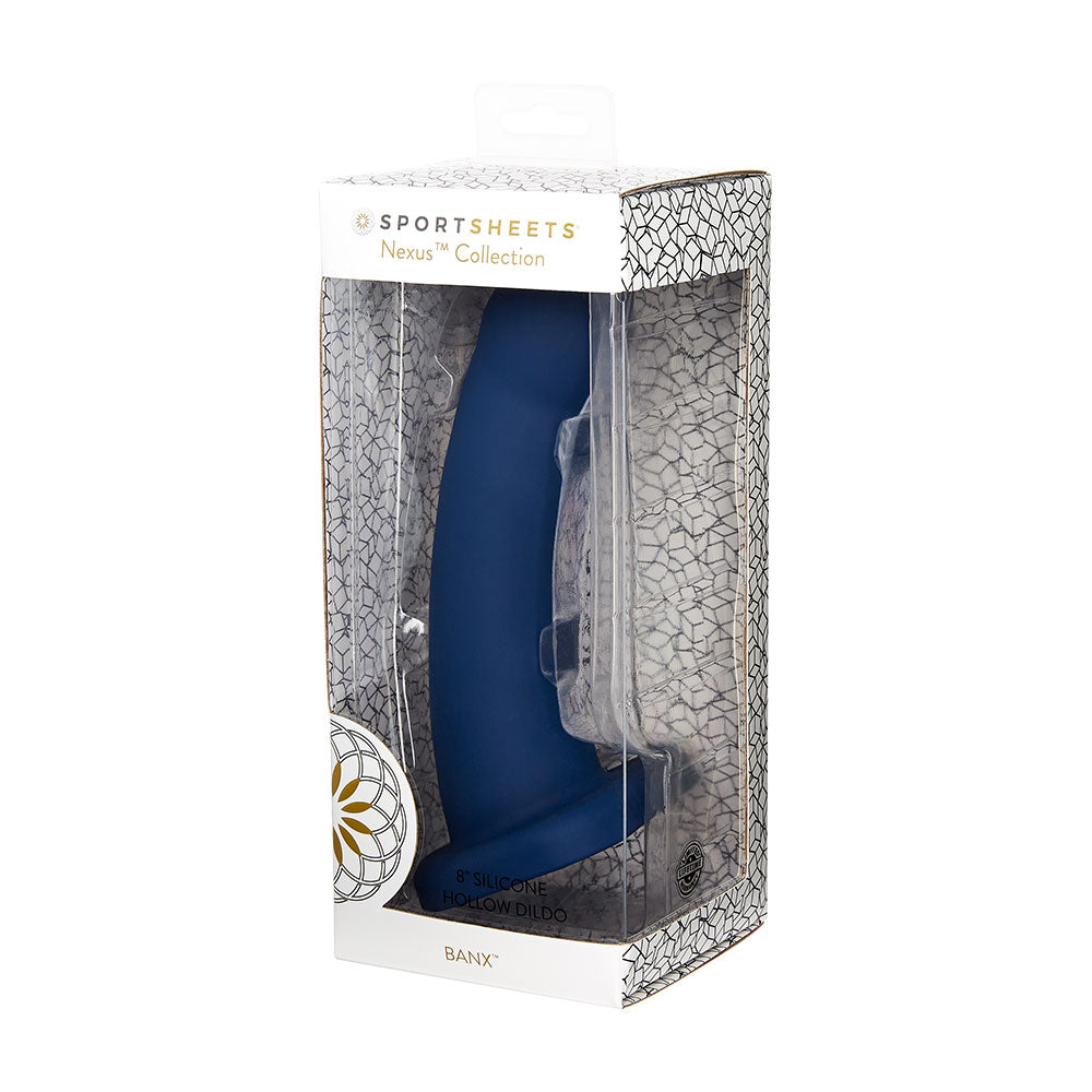 Sportsheets Merge Banx 8 Inch Hollow Silicone Dildo 2