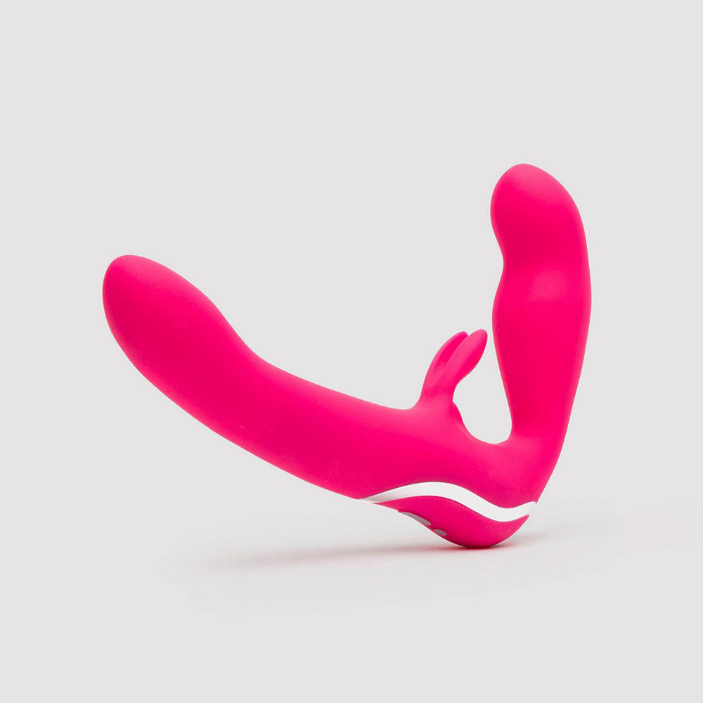 Happy Rabbit Strapless Strap On in Pink