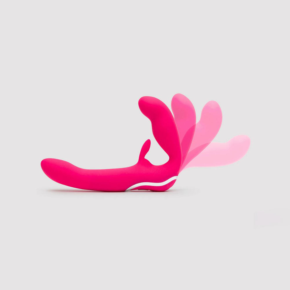 Happy Rabbit Strapless Strap On in Pink 3