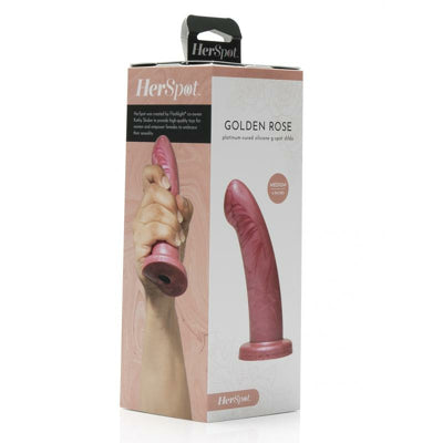 Fleshlight HerSpot Golden Rose Dildo, Medium 4