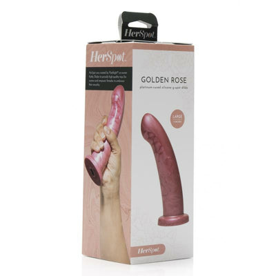 Fleshlight HerSpot Golden Rose Dildo, Large 4