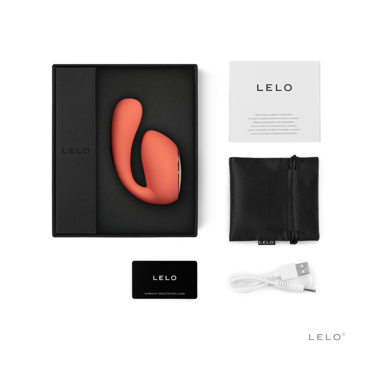 Lelo Ida Wave in Coral Red 2